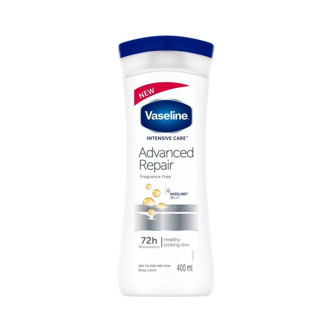 Vaseline Intensive Care Advanced Repair Fragrance Free Moisturising Body Lotion for Dry to Very Dry Skin 400ml